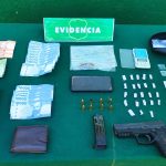 Detienen en Hijuelas a hombre que llevaba pistola, municiones y drogas