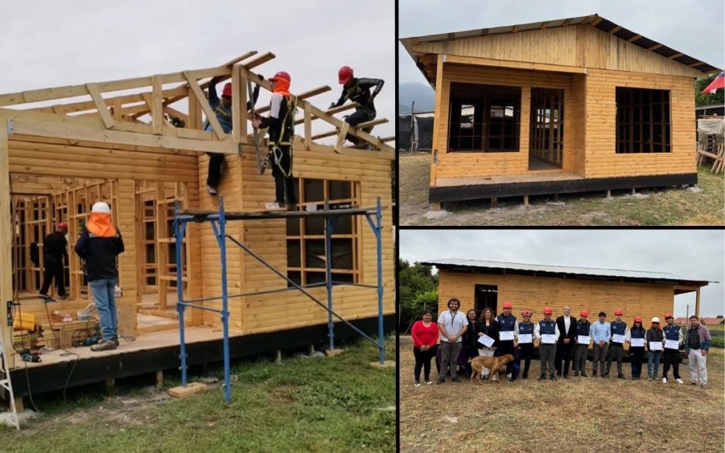 Escolares construyen vivienda digna para adulta mayor de La Cruz