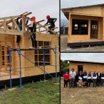 Escolares construyen vivienda digna para adulta mayor de La Cruz