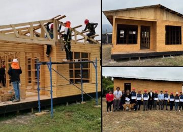 Escolares construyen vivienda digna para adulta mayor de La Cruz