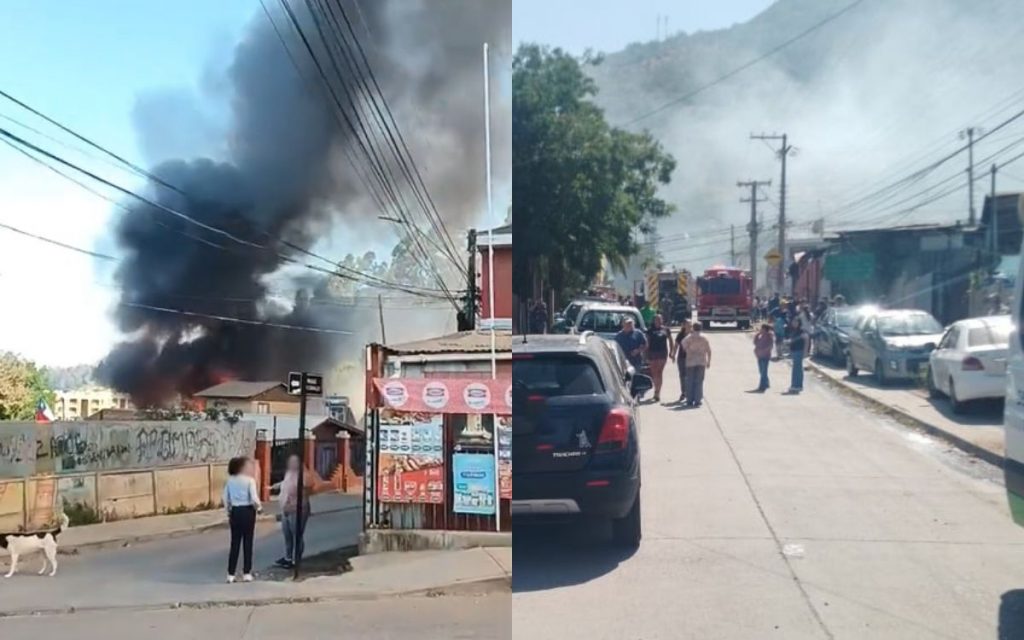 Incendio en Hijuelas 22 de noviembre de 2025