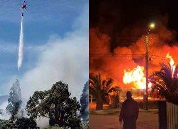 Incendios en Papudo y Zapallar dejaron diversos daños