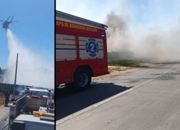 Quillota: Incendio consumió 1,7 hectáreas de pastizal y basura