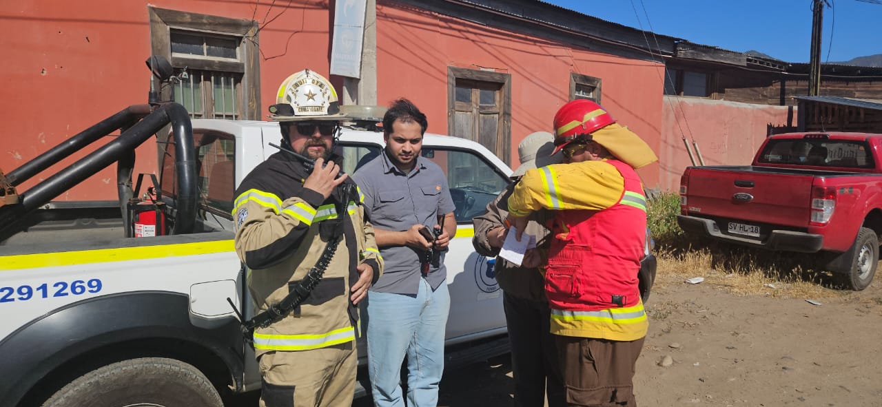 Quillota Incendio consumió 1,7 hectáreas de pastizal y basura