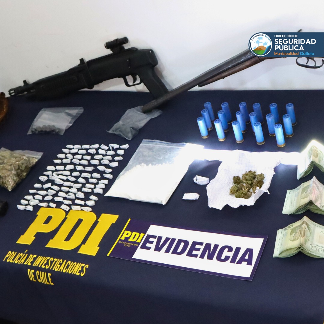 Quillota Lo fueron a detener por microtráfico e intentó escapar por los techos