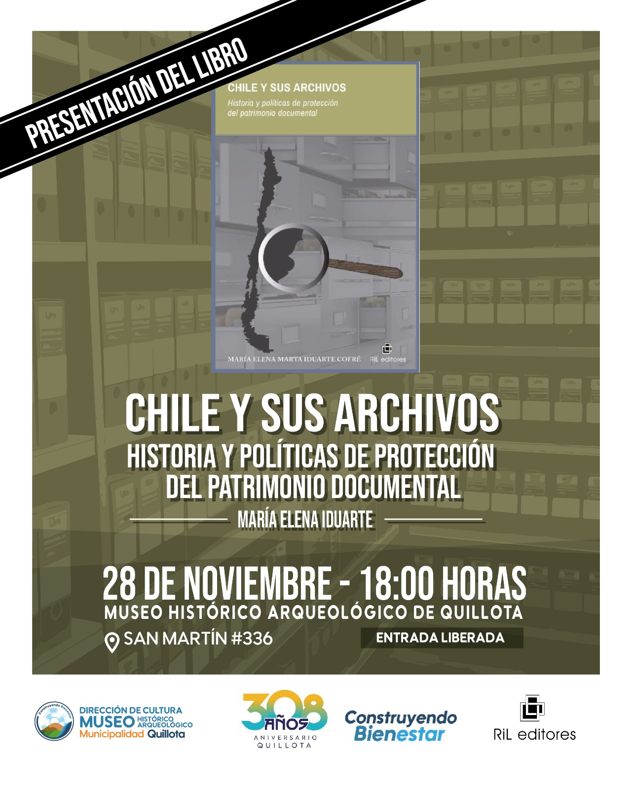 Quillota Presentan libro sobre el rescate y protección del patrimonio documental