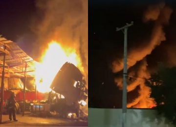 [VIDEO] Incendio destruyó dos camiones en Quillota