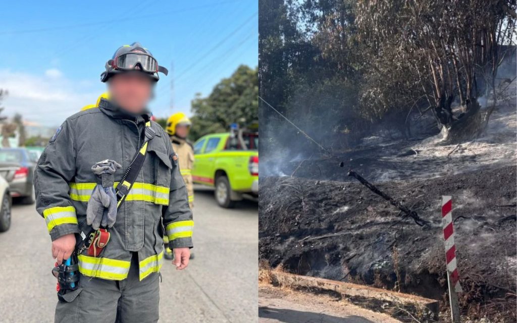 Bombero de La Cruz seguirá detenido: el miércoles lo formalizarán por incendio forestal