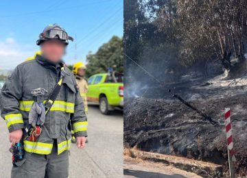 Bombero de La Cruz seguirá detenido: el miércoles lo formalizarán por incendio forestal