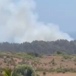 Combaten incendio forestal en el sector de la Reserva Longotoma