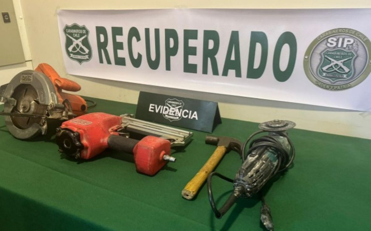 En La Ligua recuperan herramientas robadas a constructora