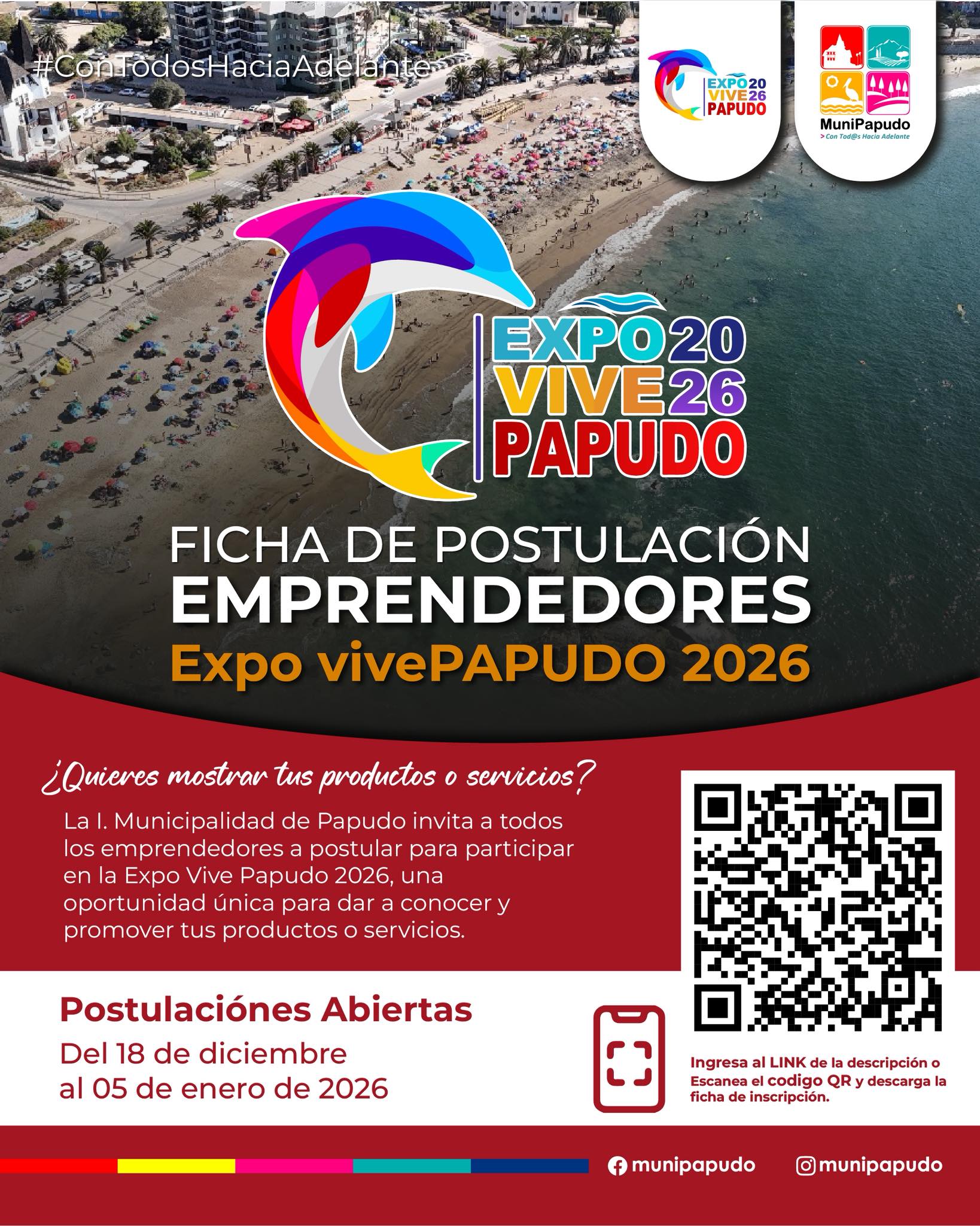 Están abiertas las postulaciones para la Expo Vive Papudo 2026
