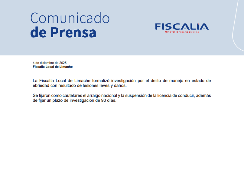 Fiscalía por formalización en Limache 4 de diciembre de 2025