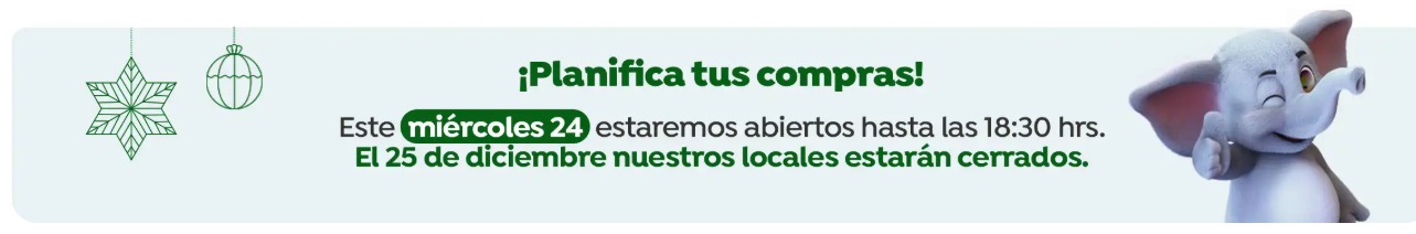 Horario Jumbo este 24 de diciembre de 2025