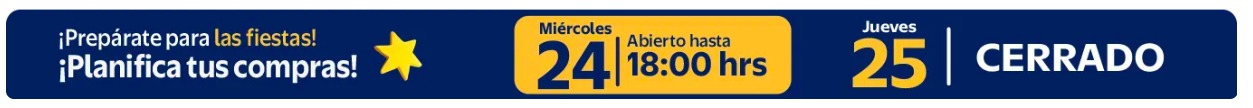 Horario de cierre del Líder 24 de diciembre de 2025