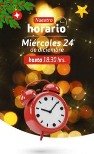 Horario de cierre del Líder 24 de diciembre de 2025