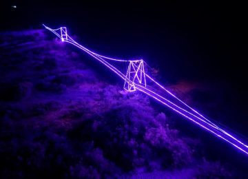 Iluminación del Puente Lo Rojas dejó masiva convocatoria en La Cruz