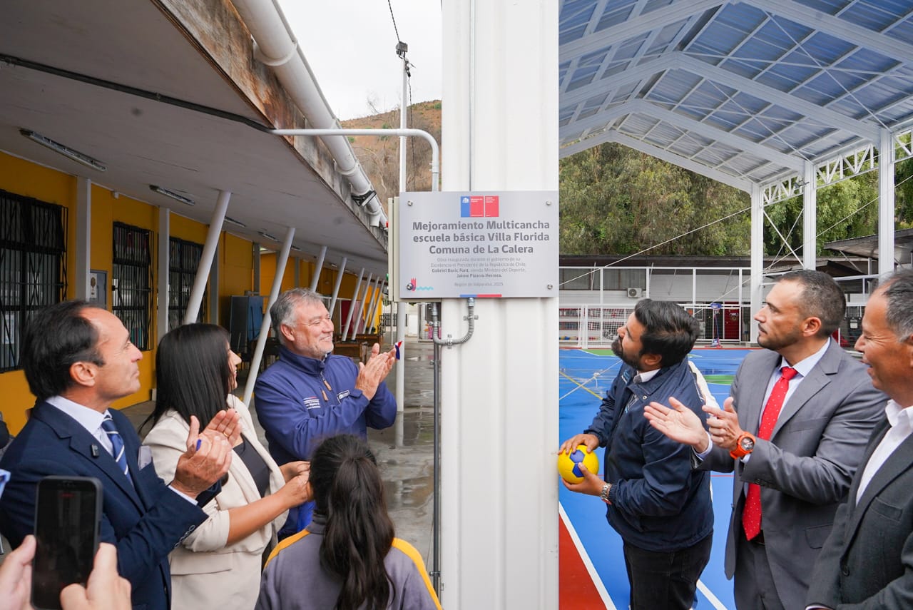 La Calera Inauguran multicancha en escuela del sector Las Cabritas