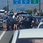 Siete vehículos participaron en colisión múltiple a la altura de Hijuelas