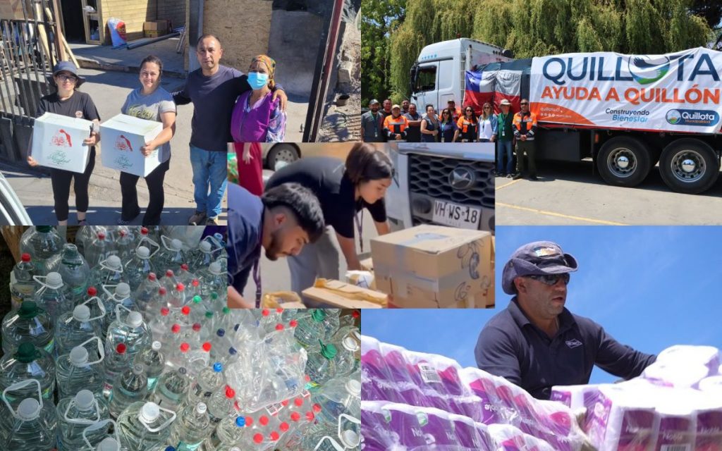 Ayuda de la provincia de Quillota ya llegó a familias damnificadas en el centro-sur