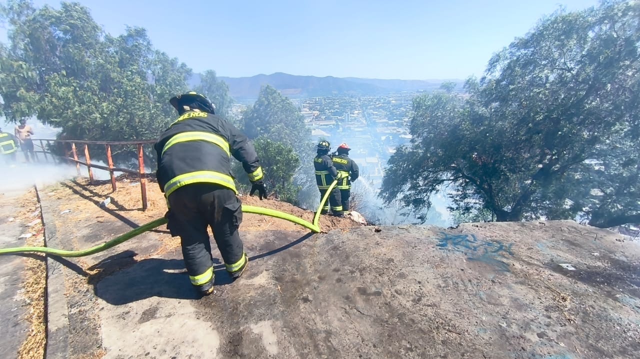 Incendio en el cerro Mayaca consumió media hectárea de pastizales