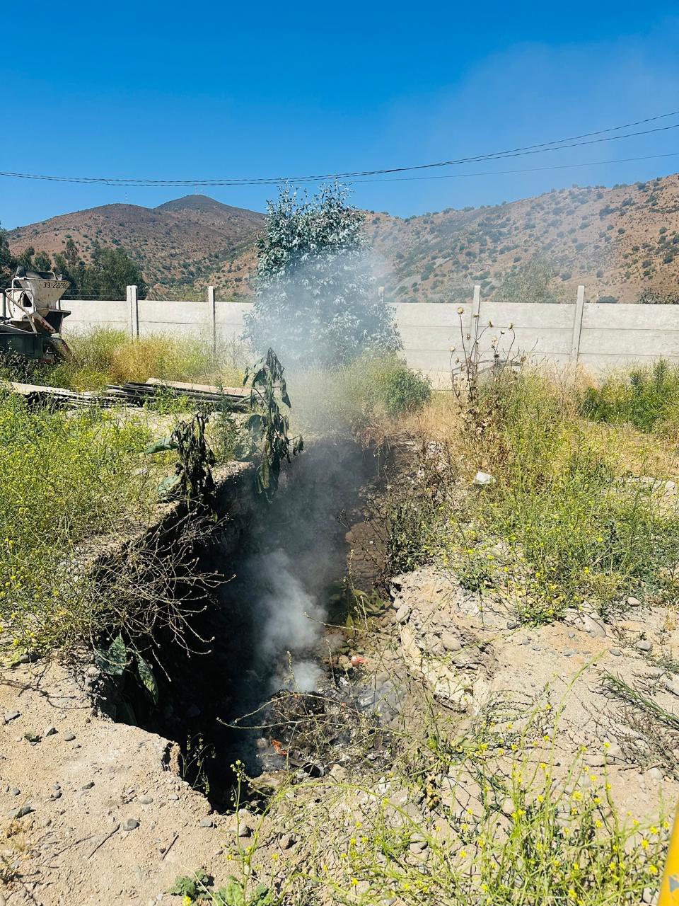 Quema de basura provocó incendio forestal en Hijuelas hay un detenido