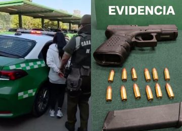 Quillota: Detienen a mujer que hacía disparos en la vía pública