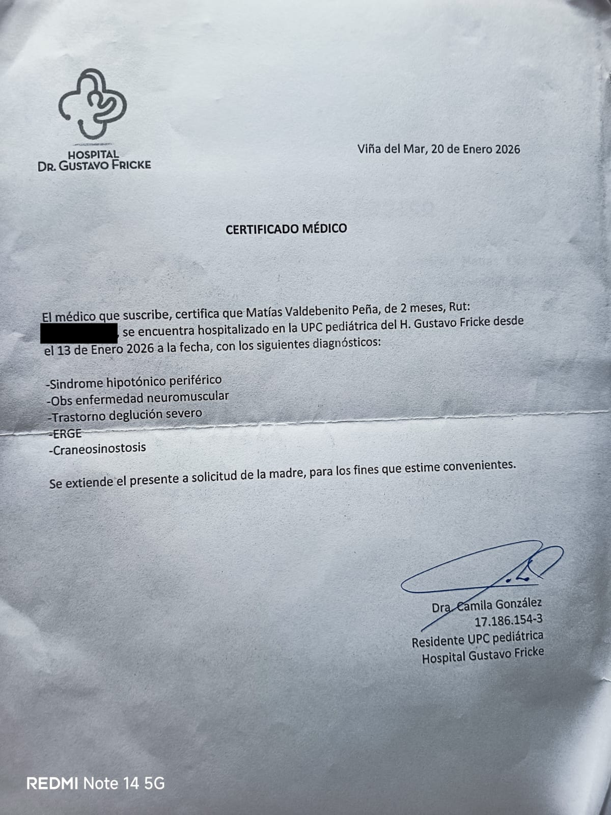 La Calera: Harán actividad a beneficio de bebé con compleja condición de salud