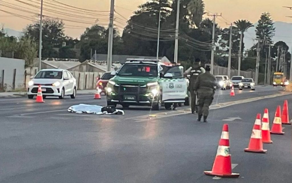 Adulto mayor murió por atropello en el Camino Troncal de Quillota
