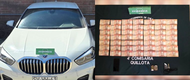 Atropello múltiple en Quillota: auto era robado y llevaba 1 millón en dinero falsificado