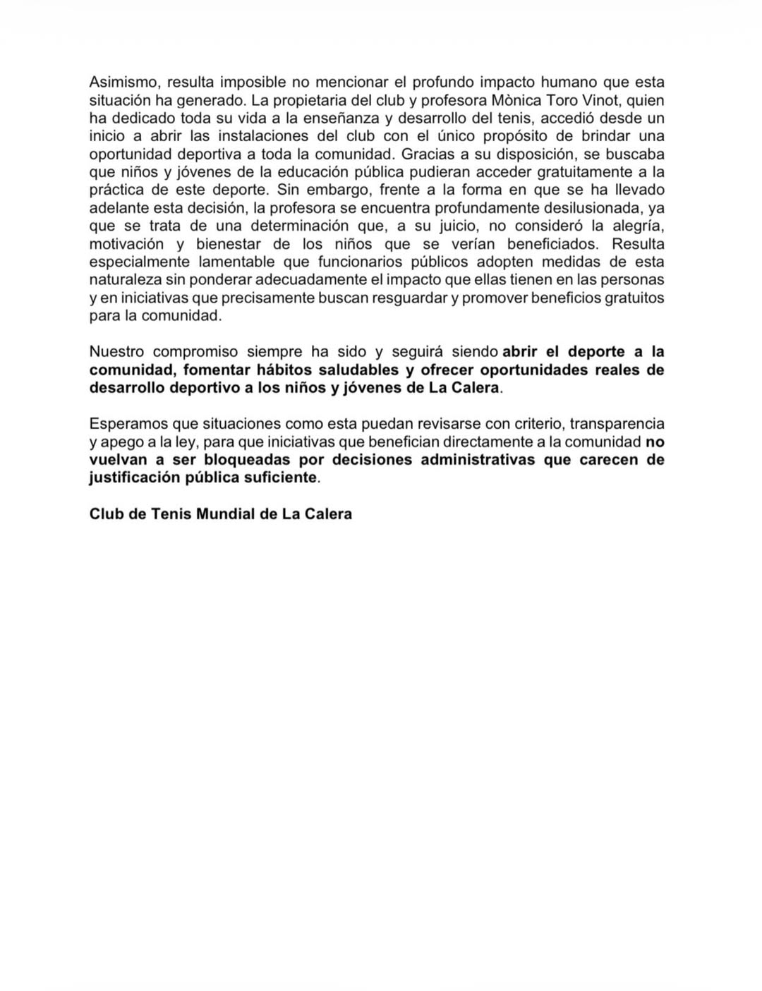 Club de Tenis Mundial de La Calera