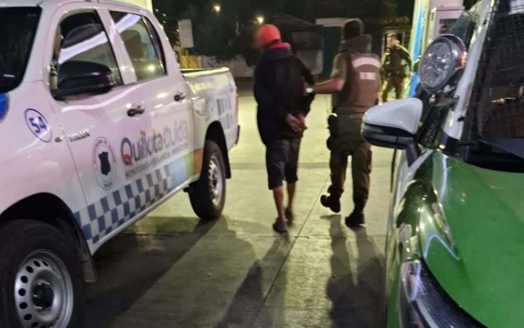 Detienen a hombre tras hurto en servicentro de Quillota