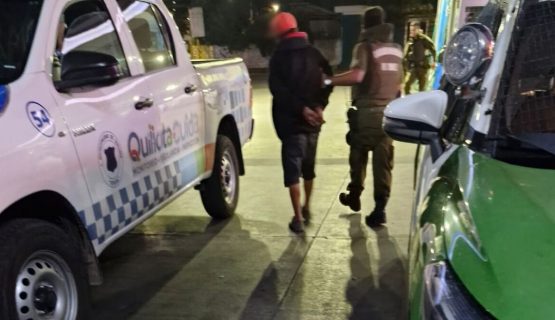 Detienen a hombre tras hurto en servicentro de Quillota
