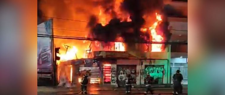 Incendio nuevamente daña casa desocupada en Quillota