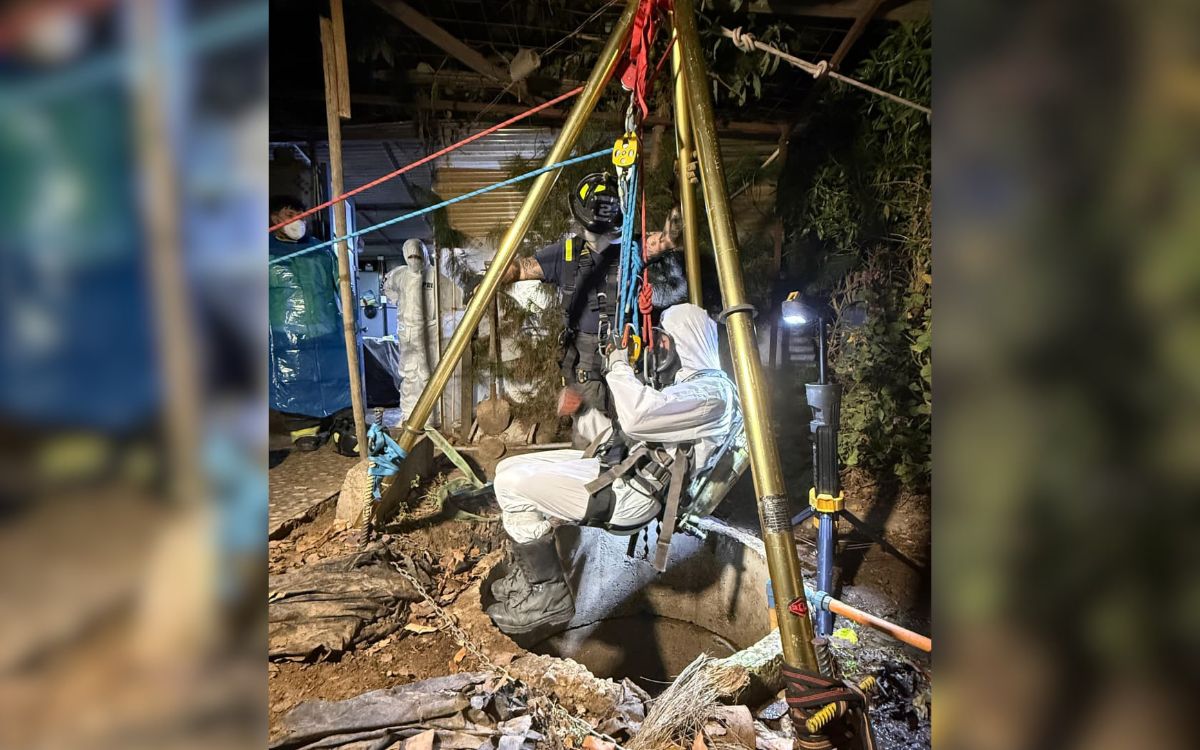 Quillota: Extraen de pozo el cuerpo sin vida de adulto mayor