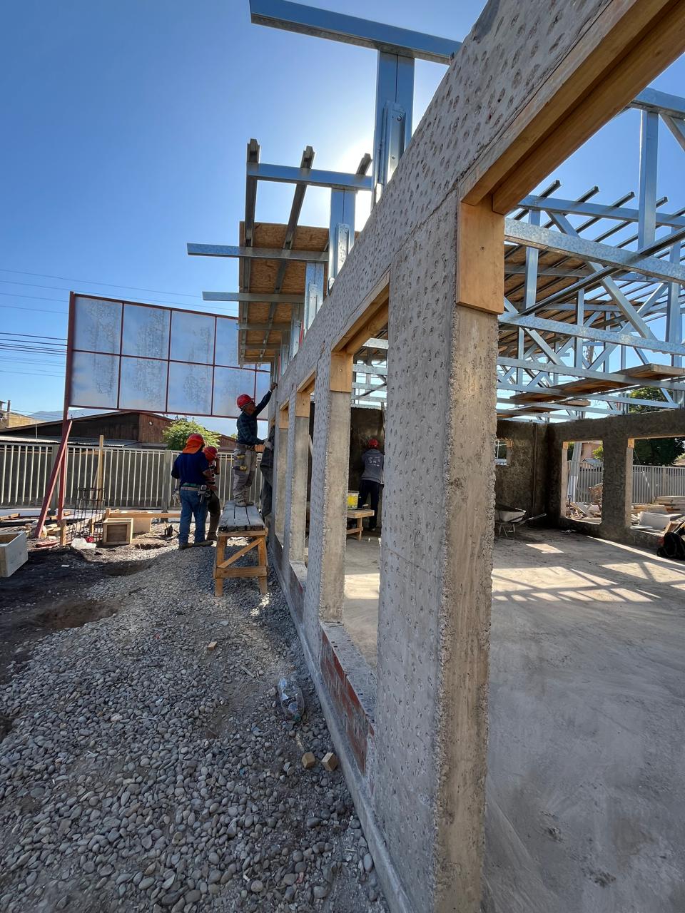 Un 65% de avance llevan las obras de nueva sede social en La Calera