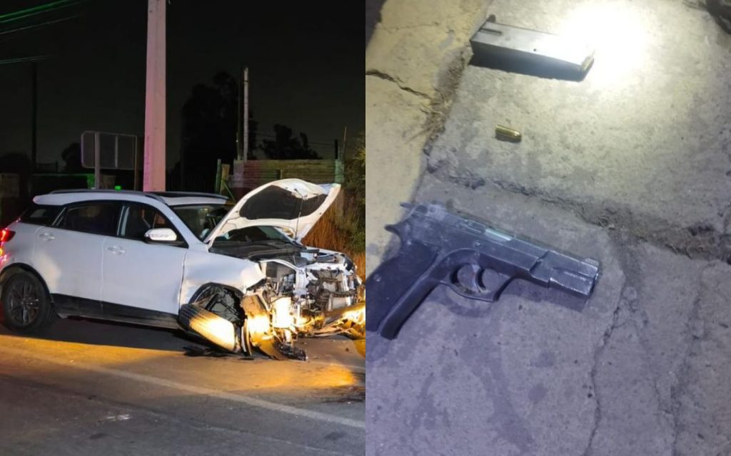 Vehículo robado hace menos de un mes apareció chocado en La Calera