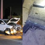 Vehículo robado hace menos de un mes apareció chocado en La Calera