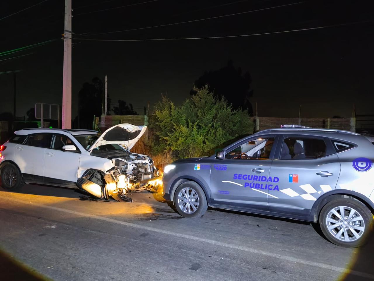 Vehículo robado hace menos de un mes apareció chocado en La Calera
