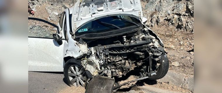Accidente en La Calera deja tres personas lesionadas