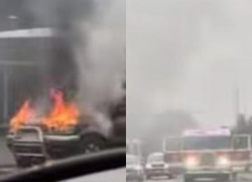 Controlan incendio vehicular en el centro de Quillota