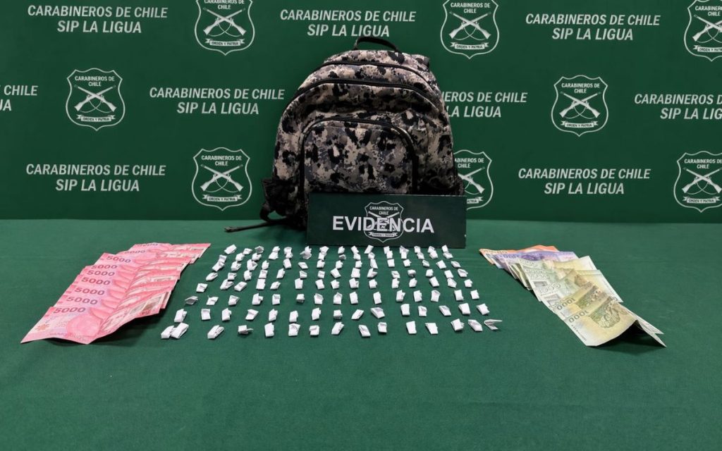 Detienen a hombre por microtráfico de pasta base en La Ligua