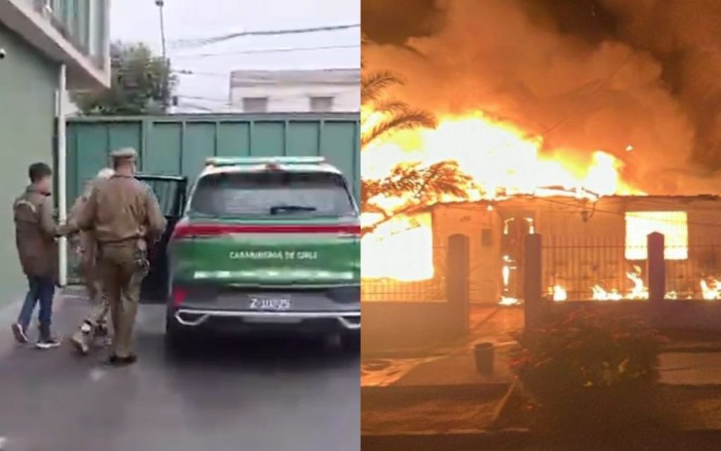 Detienen a hombre que habría incendiado dos casas en La Calera