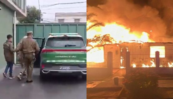 Detienen a hombre que habría incendiado dos casas en La Calera
