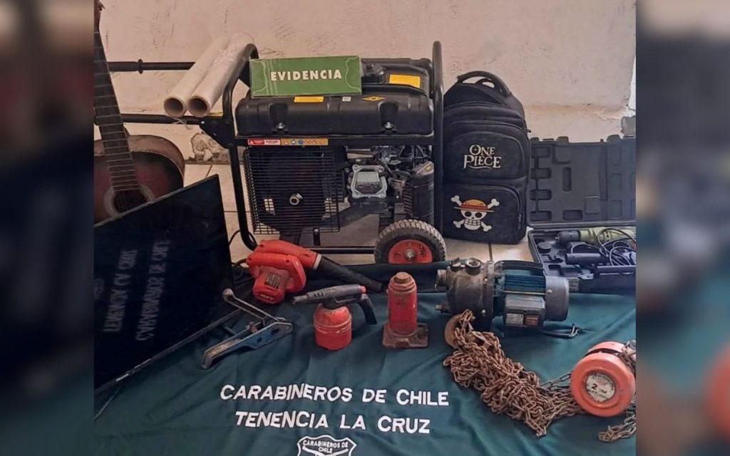 Detuvieron a tres sujetos por robo en una parcela de La Cruz
