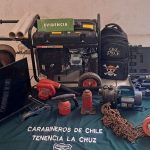Detuvieron a tres sujetos por robo en una parcela de La Cruz