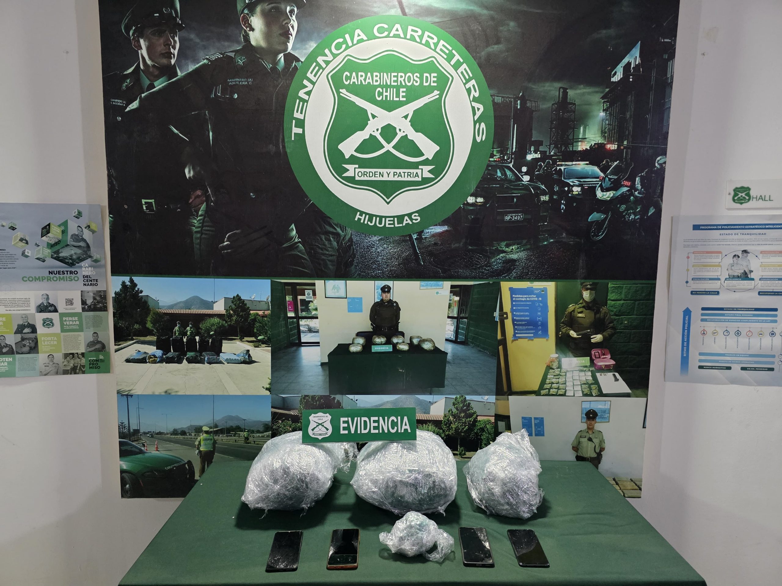 El Melón Fiscalización por exceso de velocidad terminó con incautación de droga