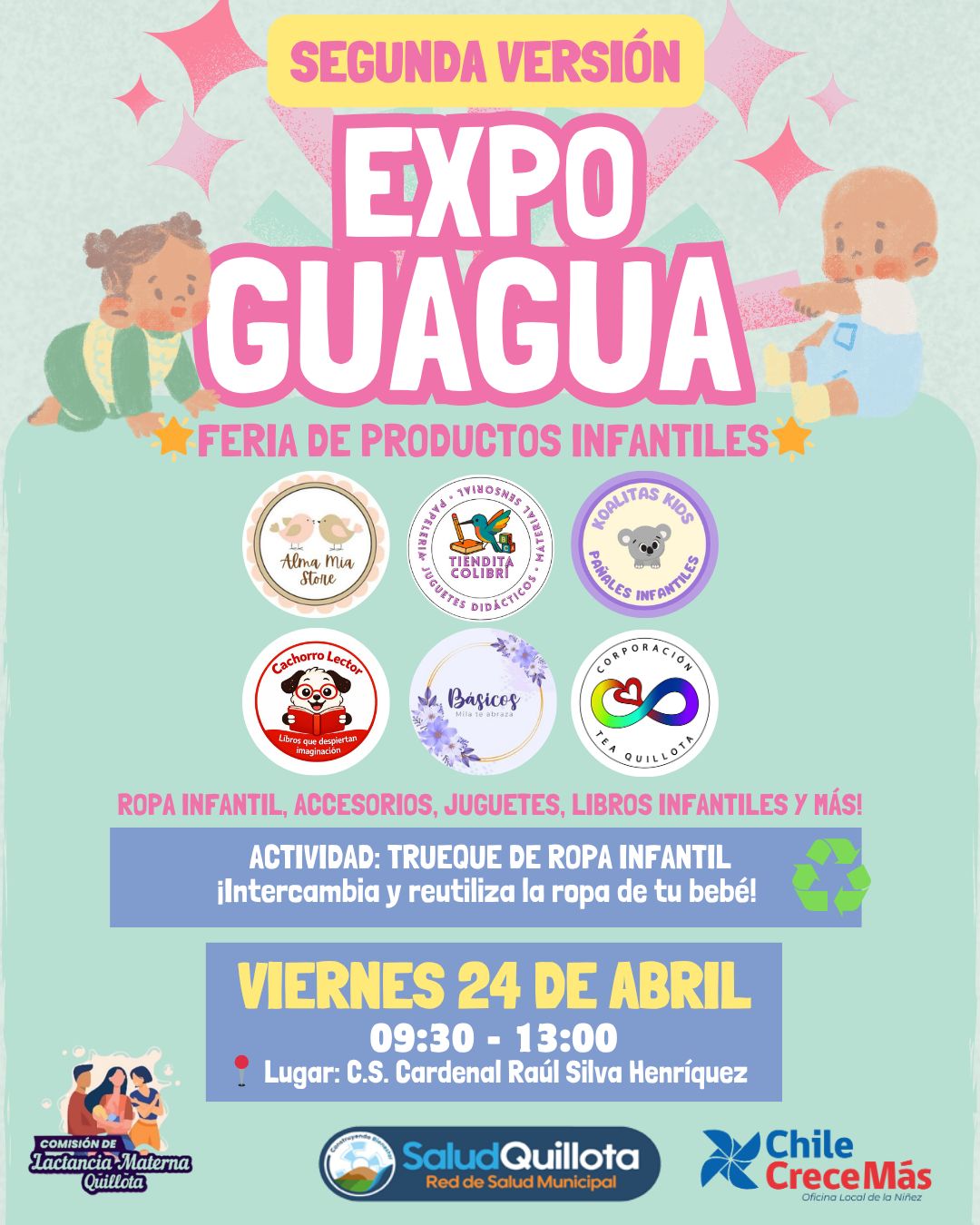 Este viernes 24 de abril es la Expo Guagua en Quillota