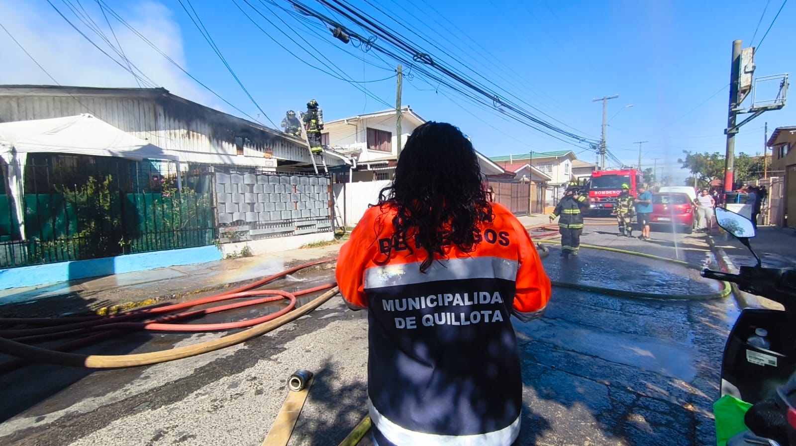 Incendios dejaron dos casas totalmente destruidas en Quillota