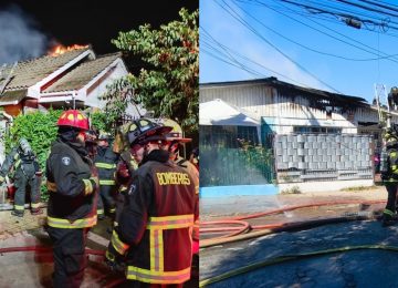 Incendios dejaron dos casas totalmente destruidas en Quillota